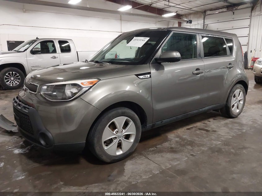 2016 Kia Soul, Right Front, IAAI, VIN KNDJN2A2XG7351274 — photo 2