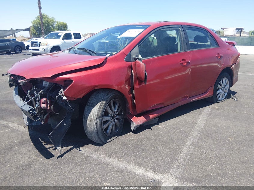2010 Toyota Corolla, Front End, IAAI, VIN 1NXBU4EE3AZ278809 — photo 2