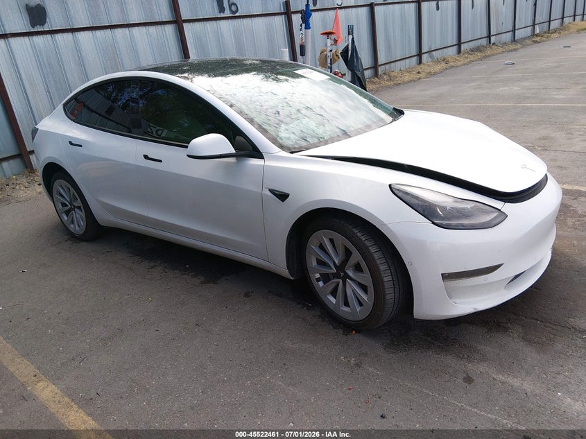 2022 TESLA MODEL 3 auction photo 1