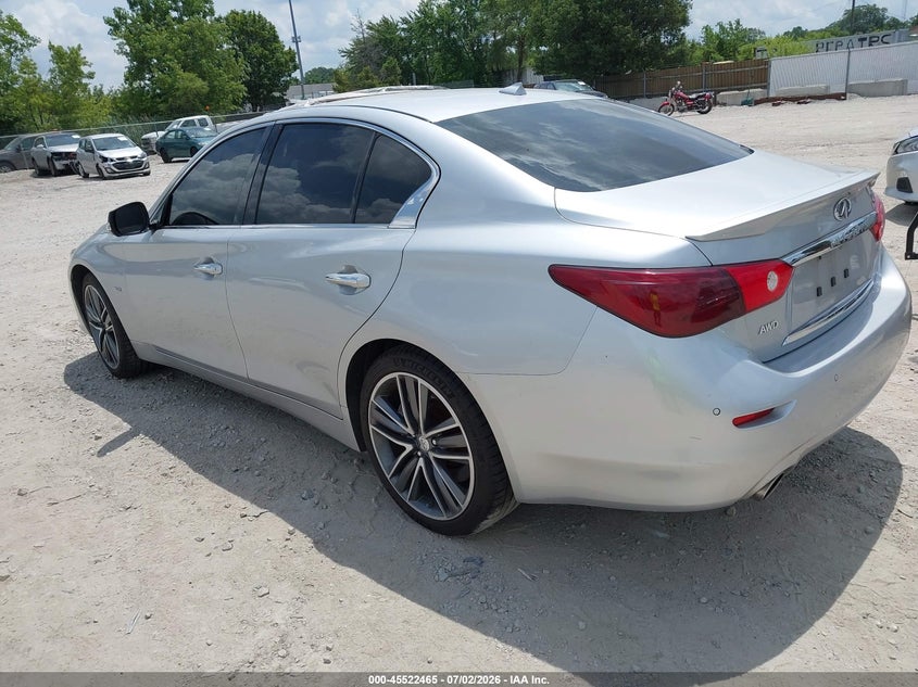 Vin: jn1ev7ar0gm341188, lot: 46020681, infiniti q50 3.0t sport 20163
