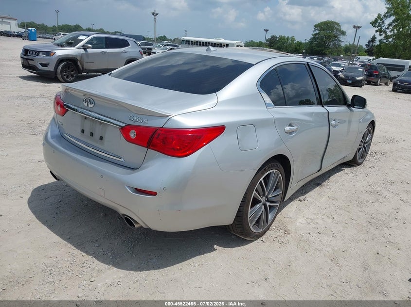 Vin: jn1ev7ar0gm341188, lot: 46020681, infiniti q50 3.0t sport 20164