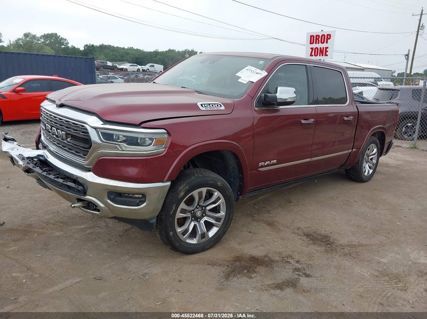 Vin: 1c6srfhm1nn413622, lot: 46020682, ram 1500 limited  4x4 5'7 box 20222