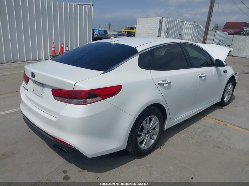Vin: knagt4l37g5101503, lot: 46020695, kia optima lx 20164