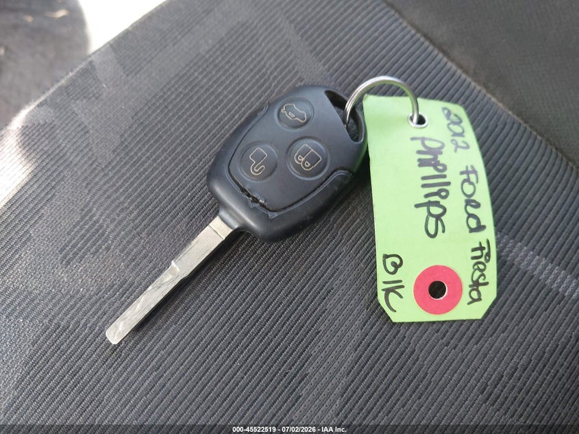 2012 FORD FIESTA HATCHBACK 1.6L I-4 DOHC, VVT, 120HP