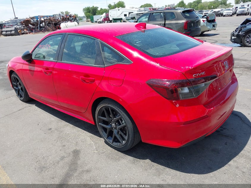 HONDA CIVIC HYBRID 2025 VIN 2HGFE4F81SH336496