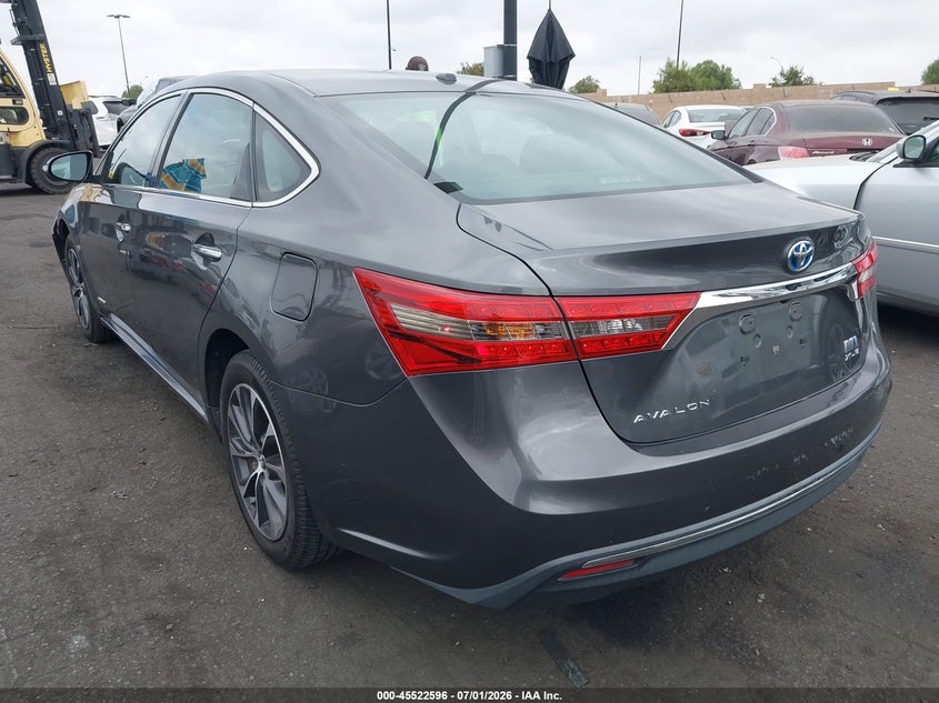 2018 TOYOTA AVALON HYBRID auction photo 3