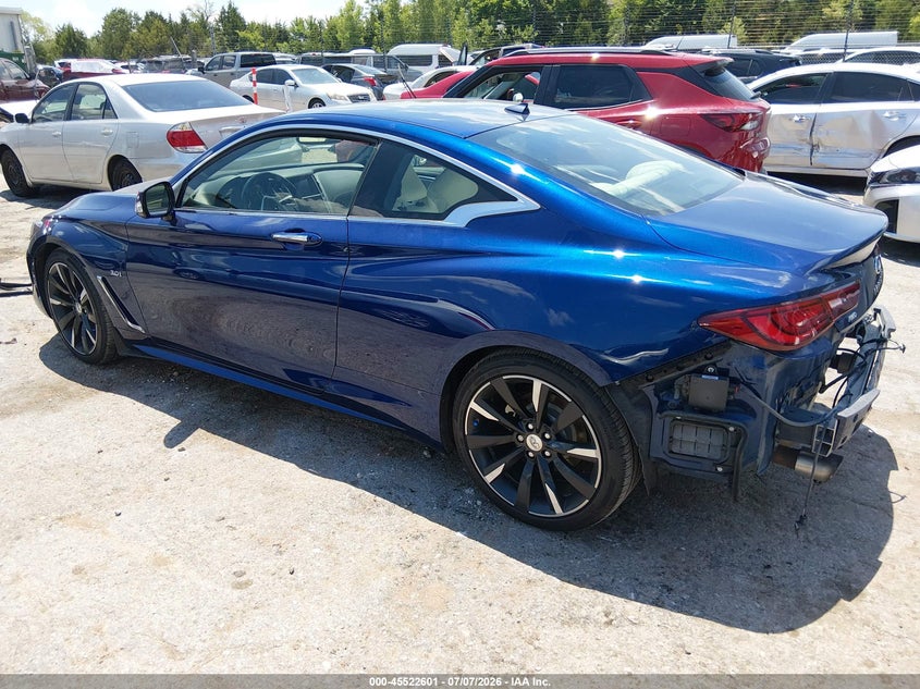 Vin: jn1ev7el6km290083, lot: 46020817, infiniti q60 3.0t luxe 20193