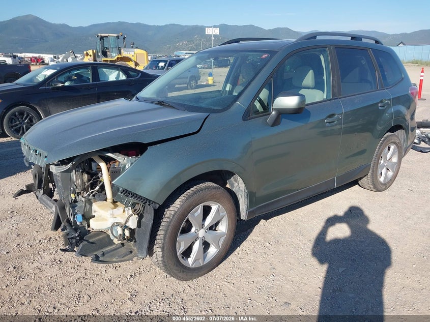 2016 Subaru Forester, Front End, IAAI, VIN JF2SJADC8GH563441 — photo 2