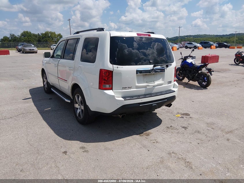 Vin: 5fnyf4h98fb034872, lot: 46020906, honda pilot touring 20153