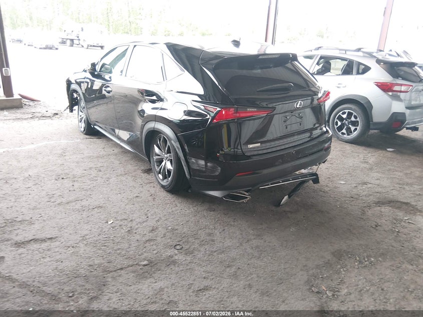 Vin: jtjsarbzxl2174296, lot: 46021066, lexus nx 300 f sport 20203