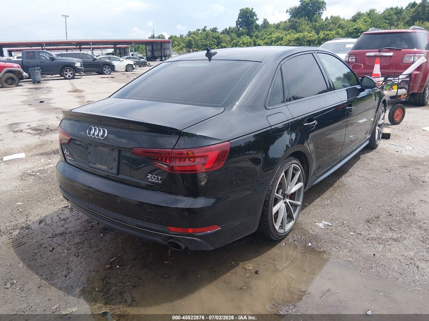 Vin: wauenaf44ja187761, lot: 46021092, audi a4 2.0t premium/2.0t tech premium 20184