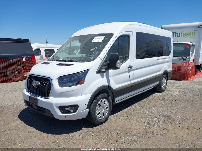 Vin: 1fbax2c8xtkb09009, lot: 46021108, ford transit-350 passenger van xl/xlt 20262