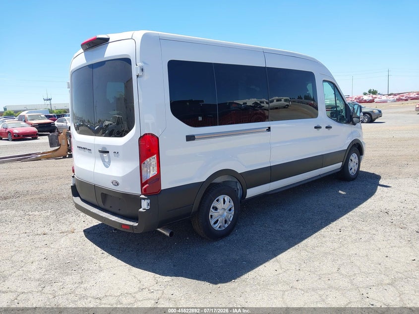 Vin: 1fbax2c8xtkb09009, lot: 46021108, ford transit-350 passenger van xl/xlt 20264