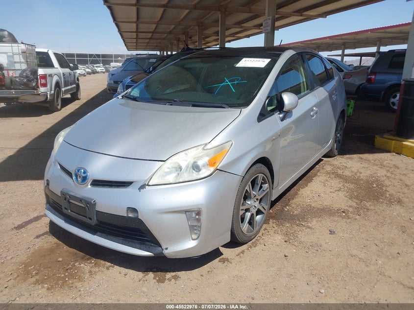 2013 Toyota Prius, Обычный износ, IAAI, VIN JTDKN3DU0D1672522 — фото 2