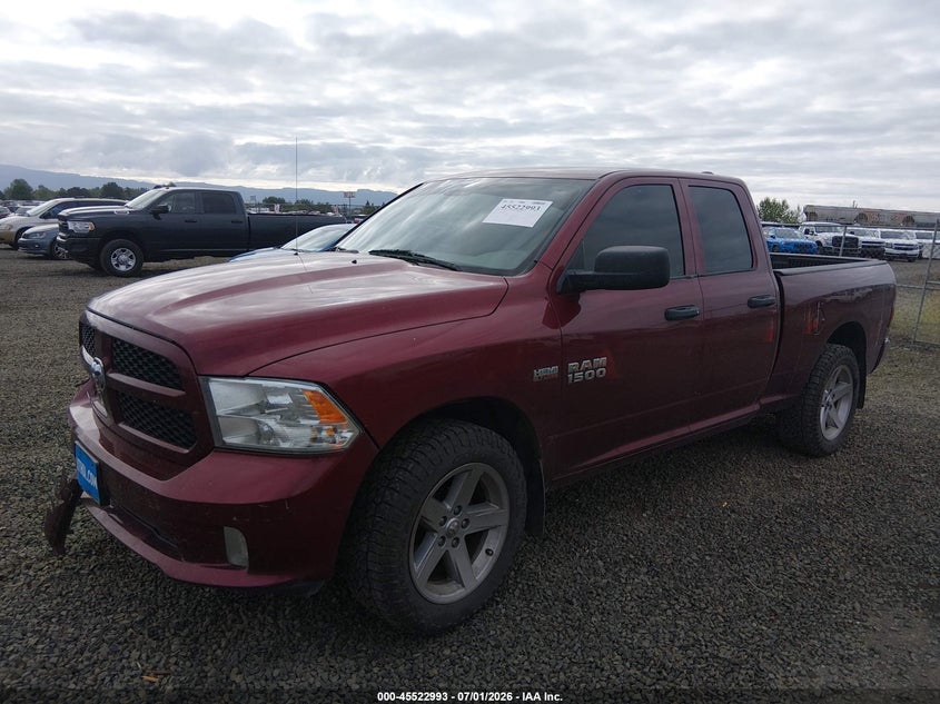 Vin: 1c6rr7ft4hs587947, lot: 46021209, ram 1500 express  4x4 6'4 box 20172