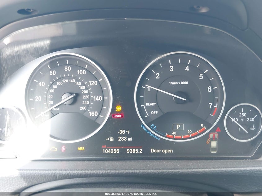 2017 BMW 3ER SEDAN 2.0L I-4 DI, DOHC, VVT, TURBO, 248HP