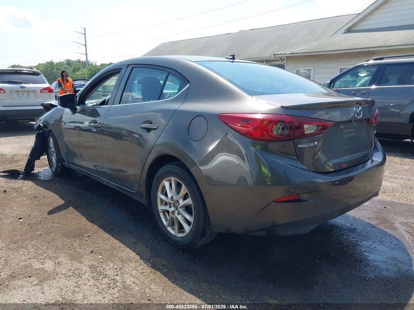 Vin: jm1bm1v75e1115655, lot: 46021271, mazda mazda3 i touring 20143