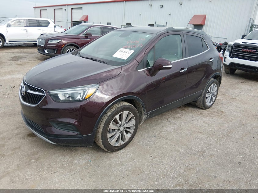 Vin: kl4cjasb3jb658331, lot: 46021389, buick encore preferred 20182