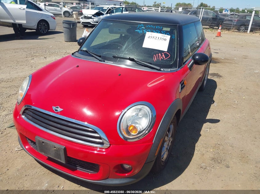 2012 Mini Cooper WMWSU3C55CT263686 photo 1