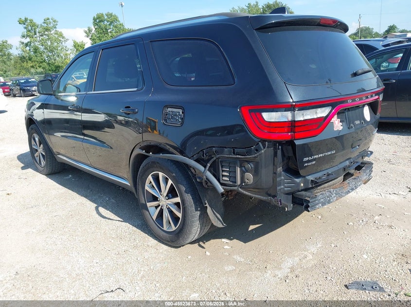Vin: 1c4rdjdg2gc419694, lot: 46021889, dodge durango limited 20163