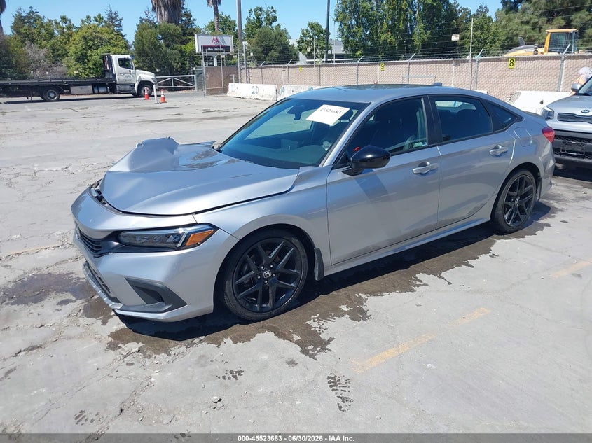 2023 Honda Civic, Right Front, IAAI, VIN 2HGFE2F59PH543087 — photo 2
