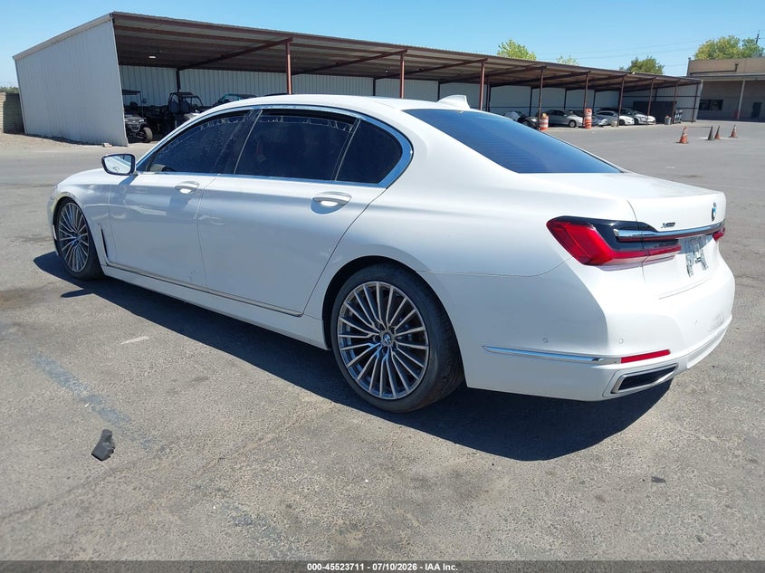 Vin: wba7u2c08ncg91195, lot: 46021927, bmw 750 i xdrive 20223