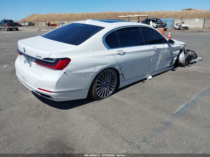 Vin: wba7u2c08ncg91195, lot: 46021927, bmw 750 i xdrive 20224