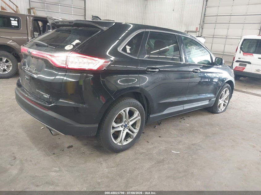 Vin: 2fmtk4k96fbb10113, lot: 46022015, ford edge titanium 20154