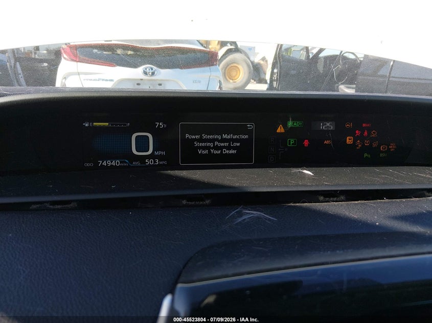 2019 TOYOTA PRIUS auction photo 7