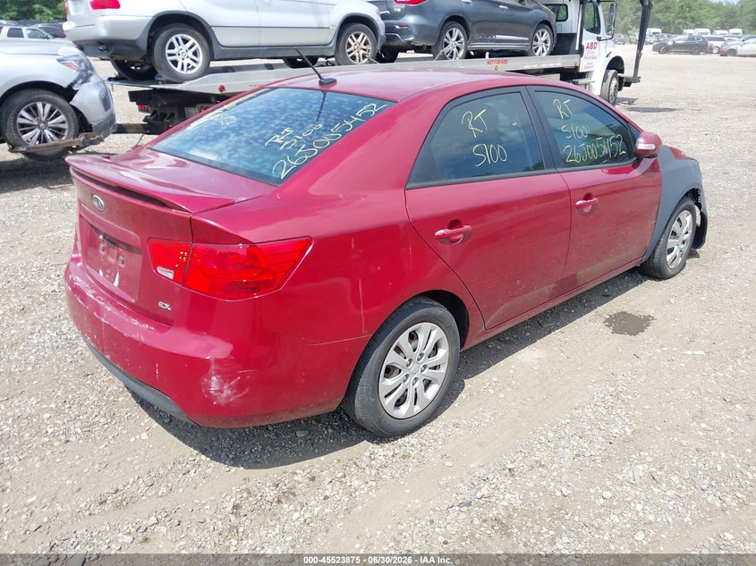 Vin: knafu4a20c5571434, lot: 46022091, kia forte ex 20124