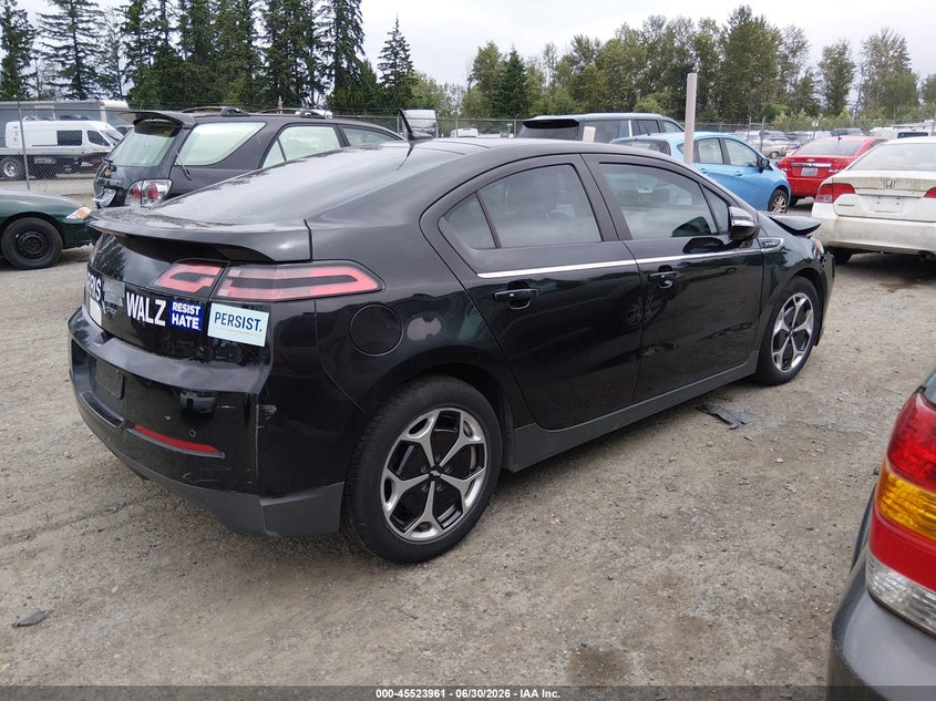 Vin: 1g1ra6e48eu137490, lot: 46022177, chevrolet volt 20144