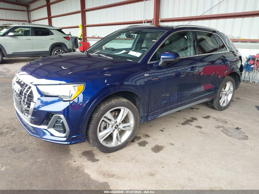 Vin: wa1decf38m1056123, lot: 46022261, audi q3 premium 45 tfsi s line quattro tiptronic 20212