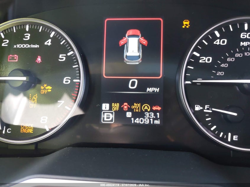 SUBARU OUTBACK 2025 VIN 4S4BTALC2S3274549