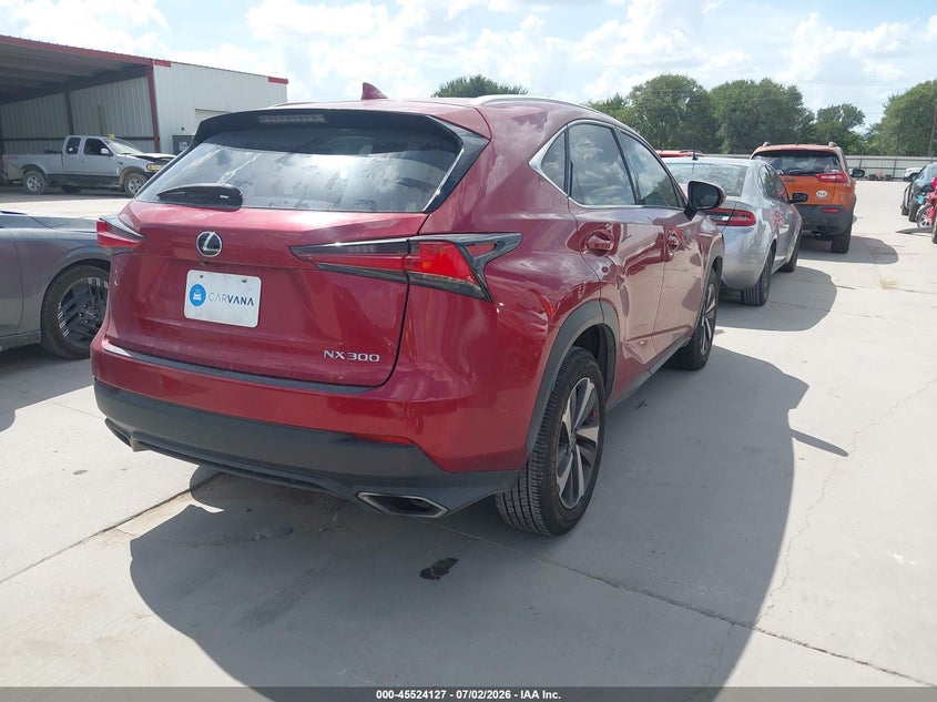 Vin: jtjgarbz4l5006884, lot: 46022366, lexus nx 300 20204