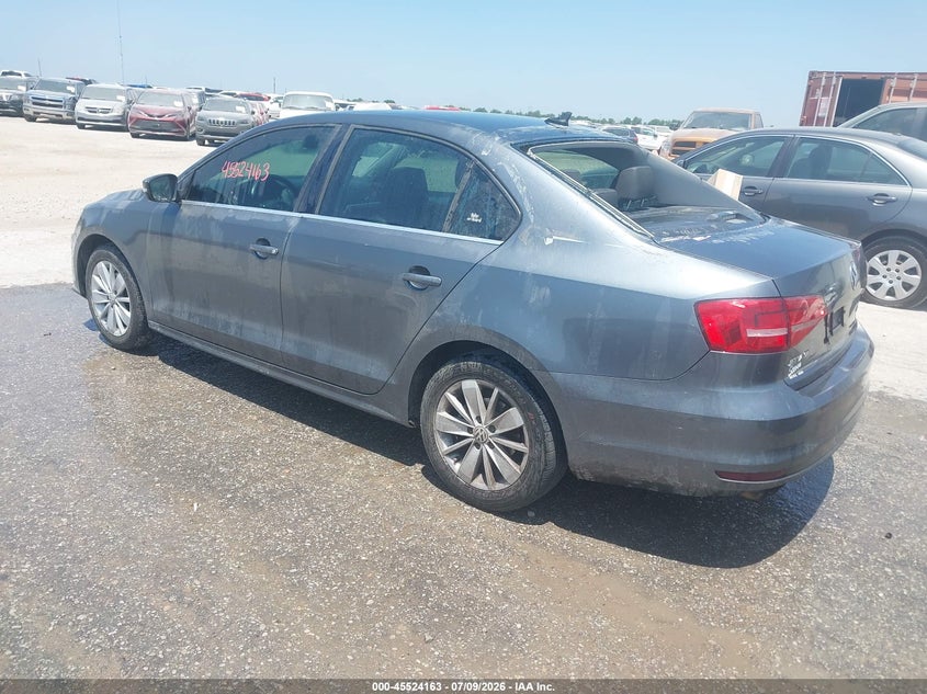Vin: 3vwd07aj0fm317166, lot: 46022407, volkswagen jetta 1.8t se 20153