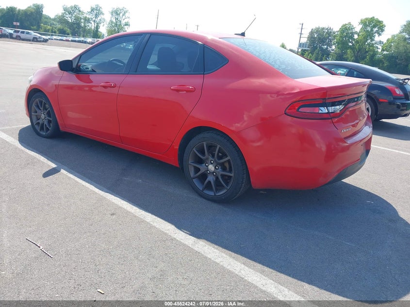 Vin: 1c3cdfaa6gd623948, lot: 46022486, dodge dart se 20163