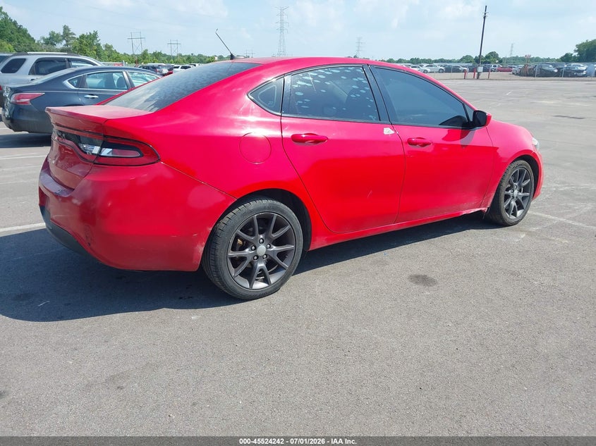 Vin: 1c3cdfaa6gd623948, lot: 46022486, dodge dart se 20164