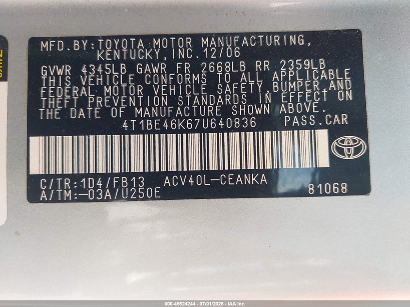 AtlanticExpress - Toyota Camry