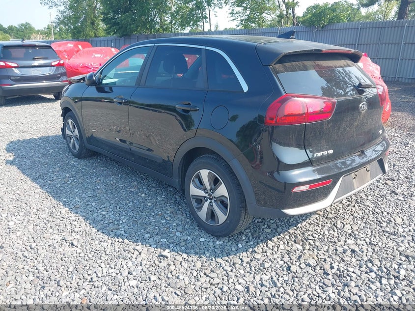 Vin: kndcb3lc8j5176507, lot: 46022580, kia niro fe 20183
