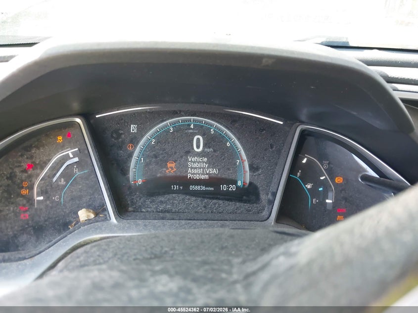 2018 HONDA CIVIC SEDAN 2.0L I-4 DOHC, VVT, 158HP