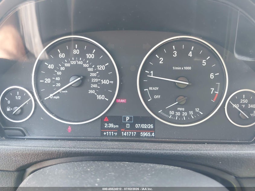 2018 BMW 320I xDrive VIN: WBA8E5G50JNU46945 Lot: 45524510