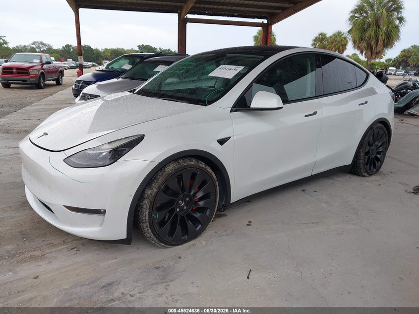 2022 TESLA MODEL Y auction photo 2