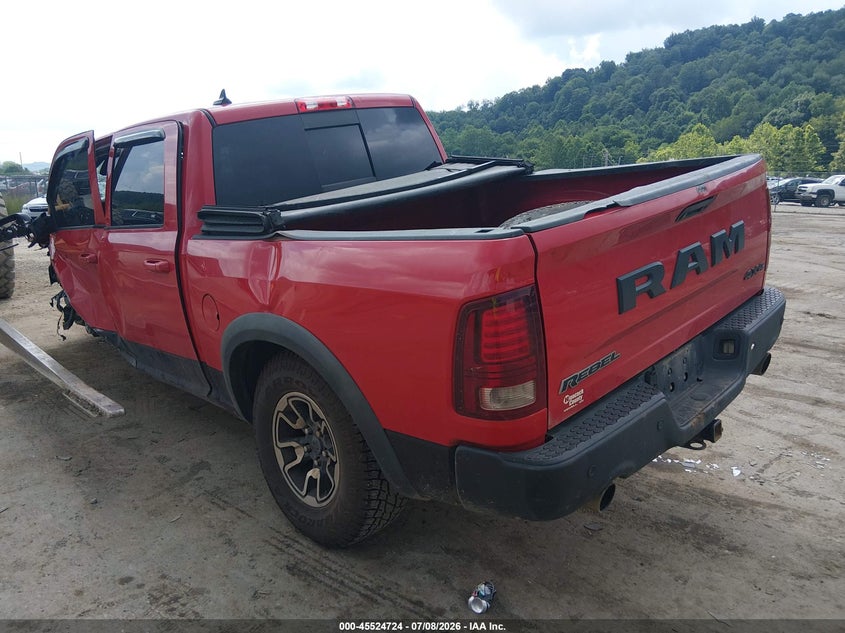 Vin: 1c6rr7yt8gs151436, lot: 46022968, ram 1500 rebel 20163