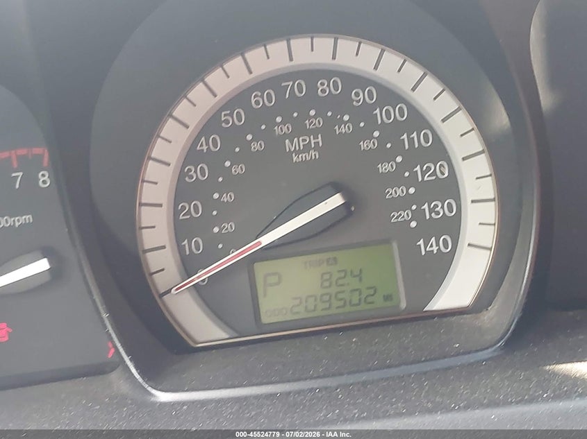 2007 Kia Spectra Ex VIN: KNAFE121475385743 Lot: 45524779