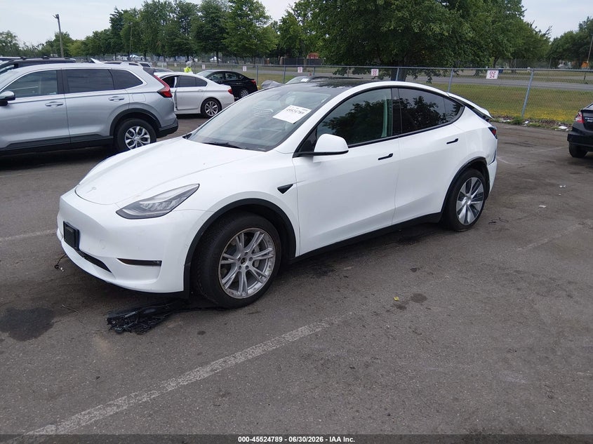 Vin: 5yjygaee0mf145426, lot: 46023033, tesla model y long range dual motor all-wheel drive 20212