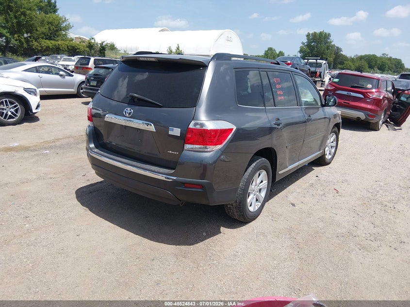 Vin: 5tdbk3eh1bs079648, lot: 46023087, toyota highlander se v6 20114