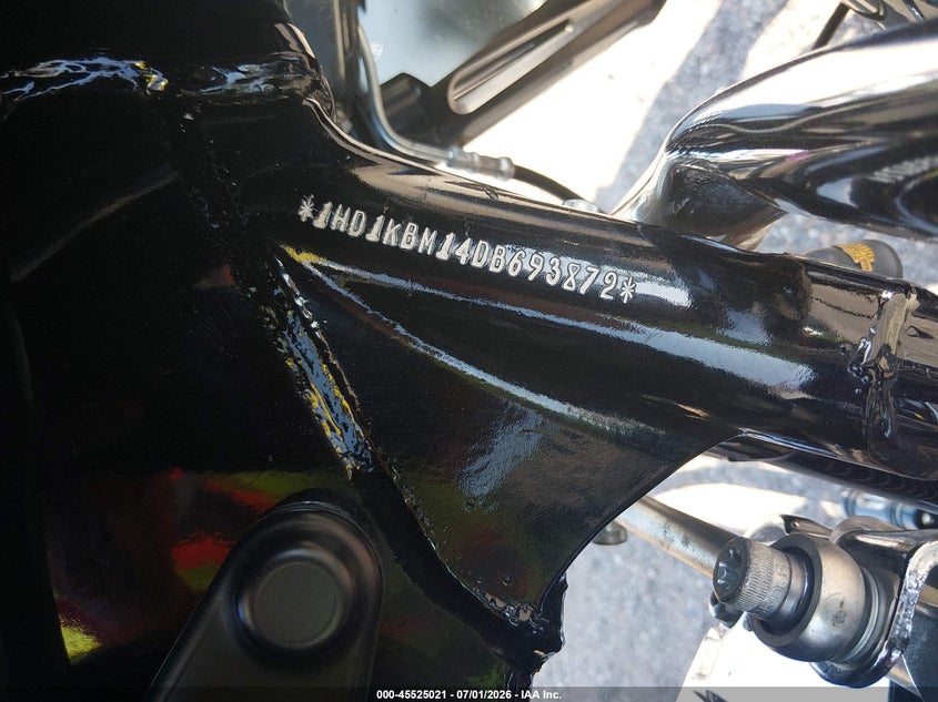 2013 Harley-Davidson Flhx Street Glide VIN: 1HD1KBM14DB693872 Lot: 45525021