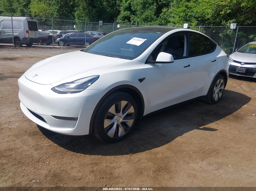Vin: 5yjygaee3mf265561, lot: 46023267, tesla model y long range dual motor all-wheel drive 20212