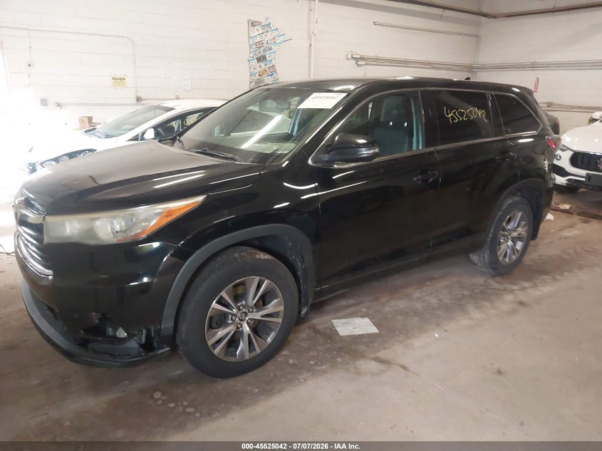 Vin: 5tdbkrfh9gs278150, lot: 46023286, toyota highlander le plus v6 20162