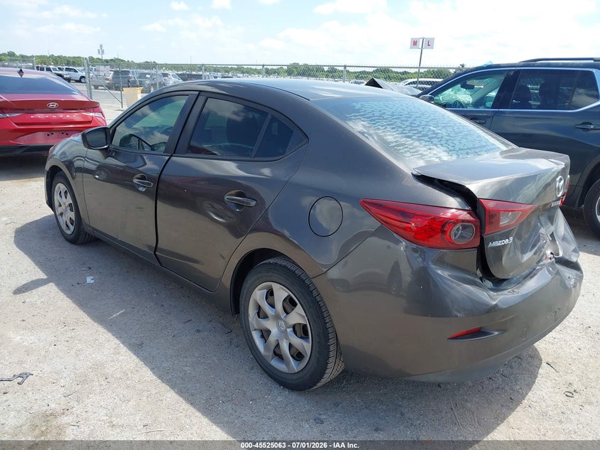 Vin: 3mzbm1t77gm262078, lot: 46023307, mazda mazda3 i sport 20163